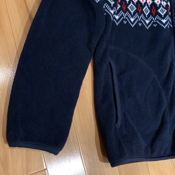 VEUC Uniqlo Full Zip Glacier Fleece Jacket / Sweater with Pattern - size 9/10 - Picture 7 of 16